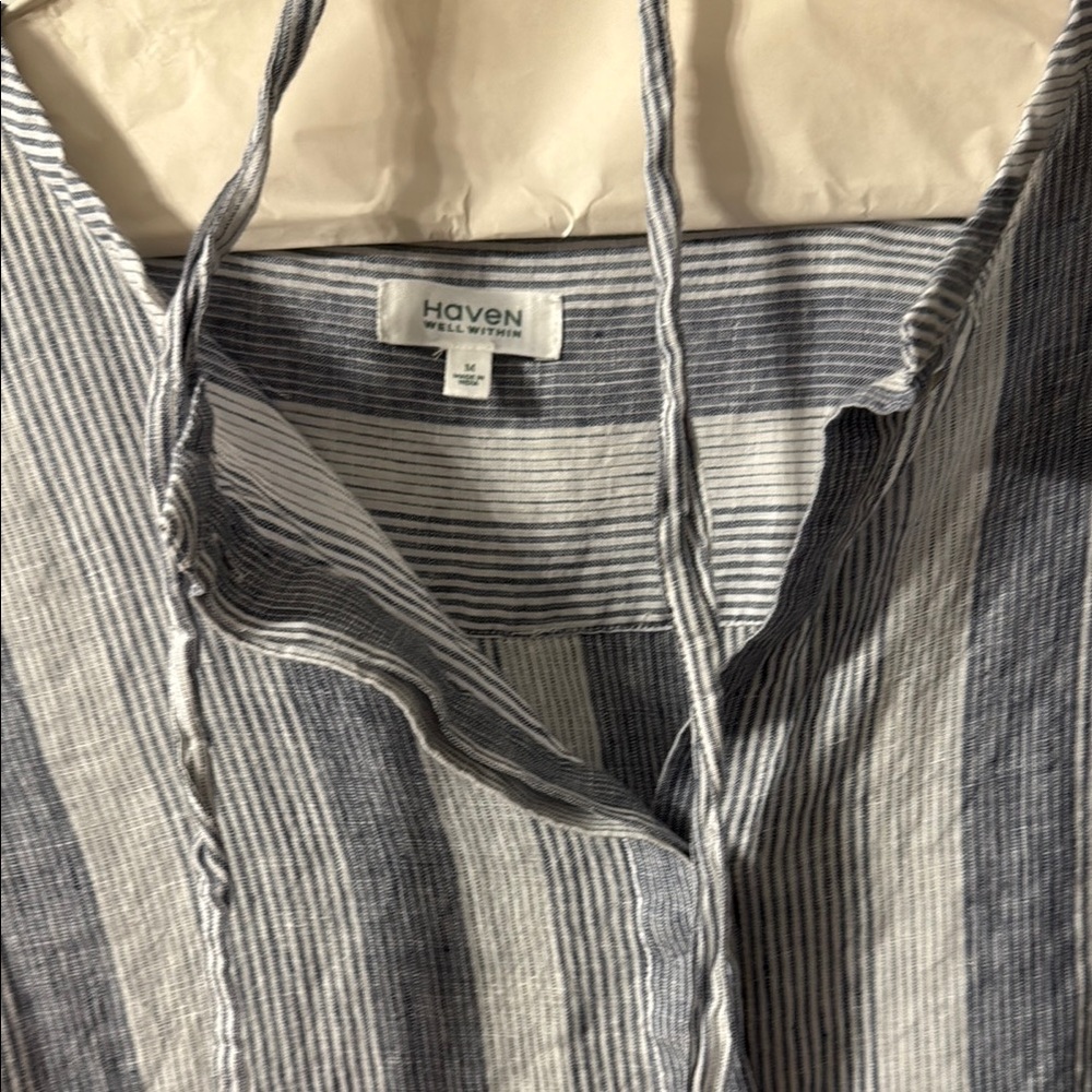 Haven Well Within Striped Linen Dress